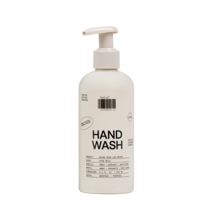 DedCool front bottle view showing label and hygienic pump for easy dispensing