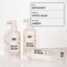 DedCool body wash in shower scene illustrating gentle, skin-nourishing use