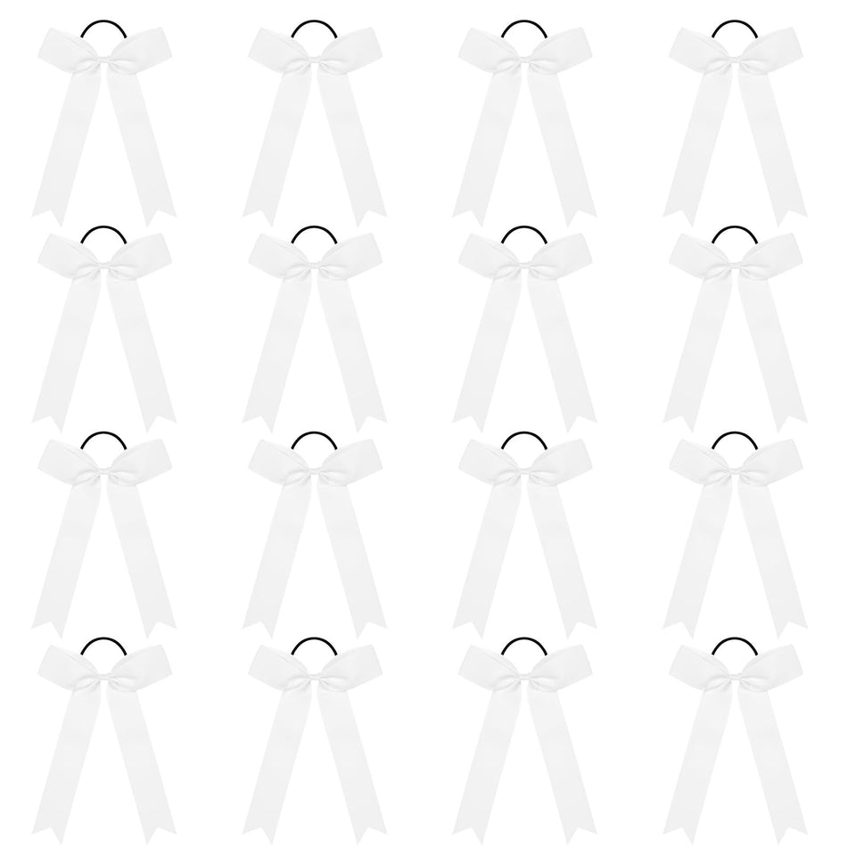 DEEKA front packaging showing 16 white collegiate bows, great for team matching