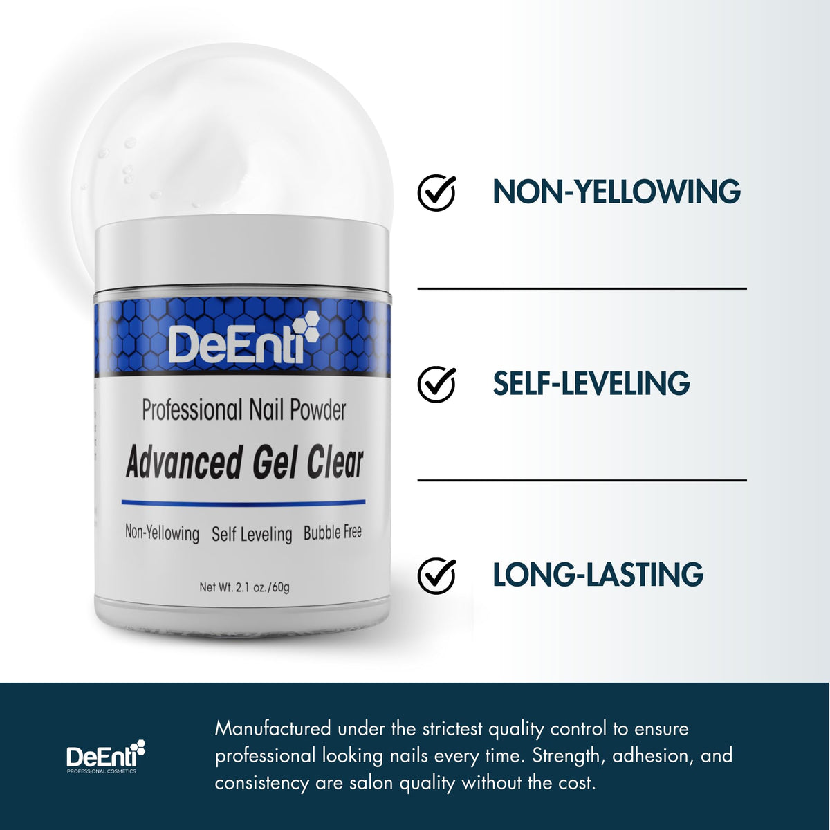 DeEnti acrylic application with brush forming a clean bead for precise sculpting