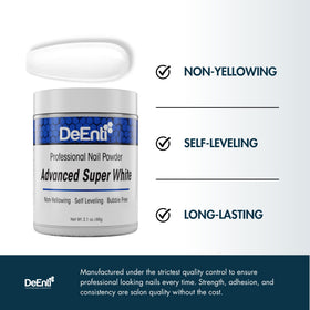 DeEnti brush with powder bead demonstrating easy controlled application