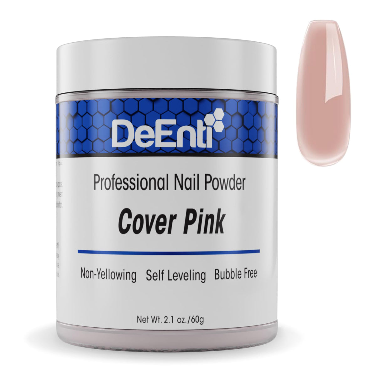 DeEnti cover pink jar front view showing professional packaging and benefit of easy identification
