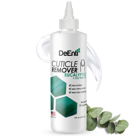 DeEnti front bottle view showing label and 8 oz size for professional use