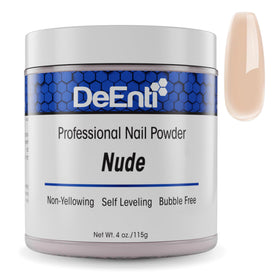 DeEnti jar front view showing product label and professional finish benefit