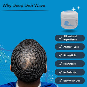 Deep Dish Wave before-and-after waves demonstrating defined 360 pattern