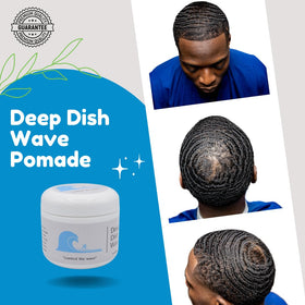 Deep Dish Wave styled on bathroom counter in routine for everyday grooming
