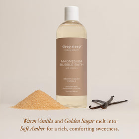 Deep Steep foam close-up texture illustrating rich bubbles for longer-lasting soak benefit