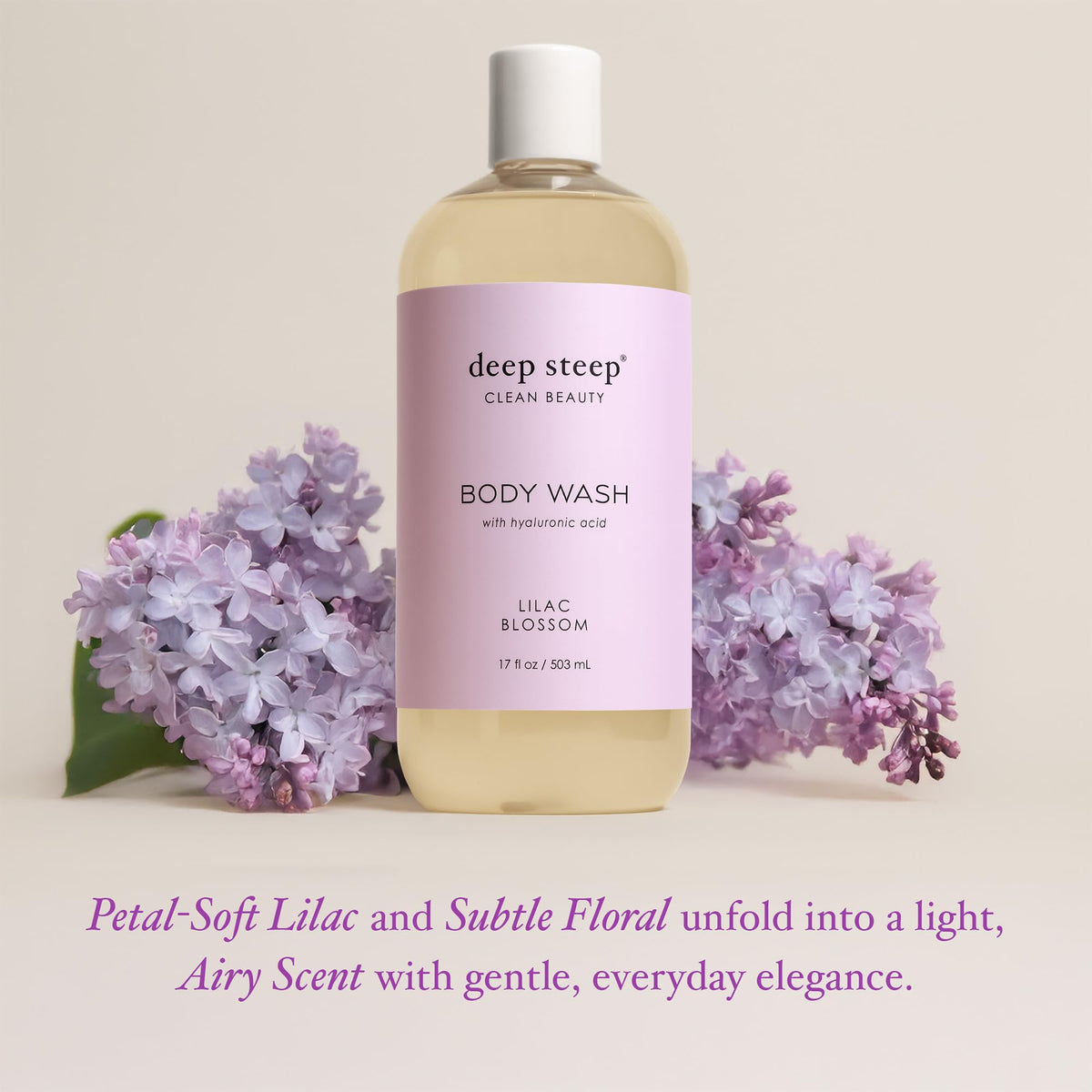 Deep Steep rich foam on hand demonstrating gentle cleansing benefit