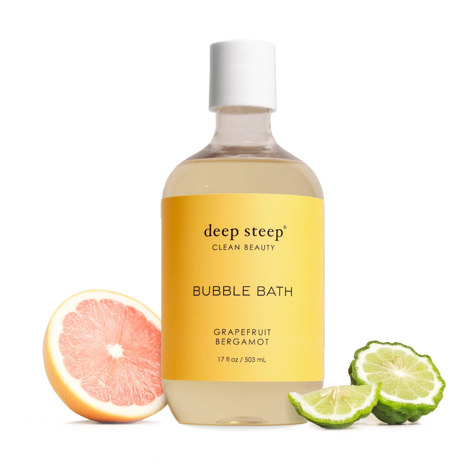 Deep Steep front label on 17 fl oz bottle highlighting gentle formula benefits