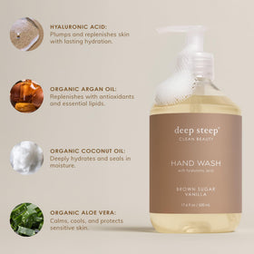 Deep Steep hand wash in kitchen sink demonstrating everyday use benefit