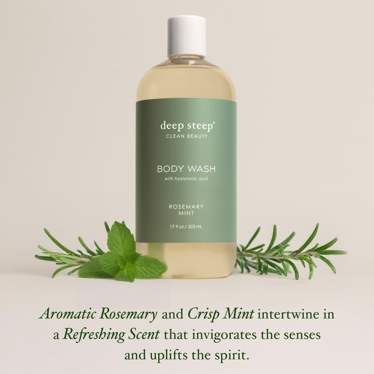 Deep Steep ingredients grouped: hyaluronic acid, shea butter, aloe vera benefit