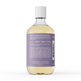 Deep Steep label close-up highlighting ingredients and hypoallergenic benefits