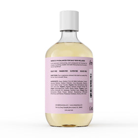 Deep Steep bottle pouring bubble bath into water to create relaxing foam benefit