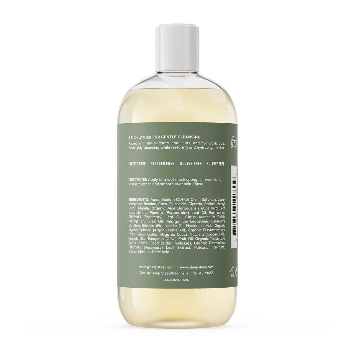 Deep Steep gel texture close-up illustrating hydrating, smooth application benefit
