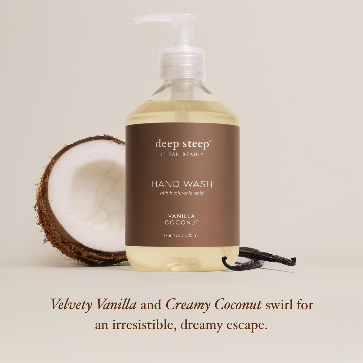 Deep Steep foam texture closeup highlighting gentle lather and moisturizing feel on skin