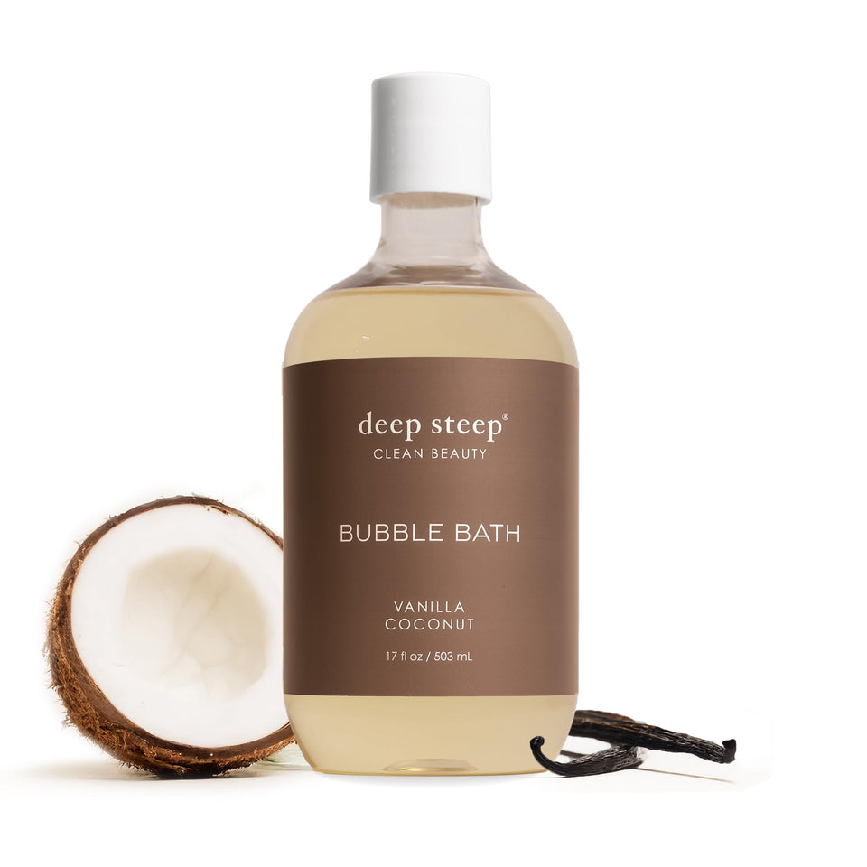 Deep Steep front bottle view showing clean formula and calming scent