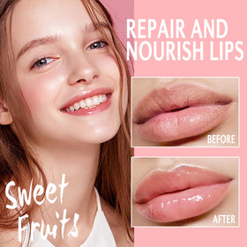 Deepmind lip mask before and after image showing smoother, hydrated lips