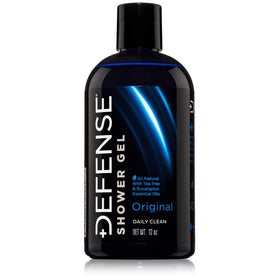 Defense Soap front bottle view showing label and 12 oz size, clear benefit: recognizable brand protection