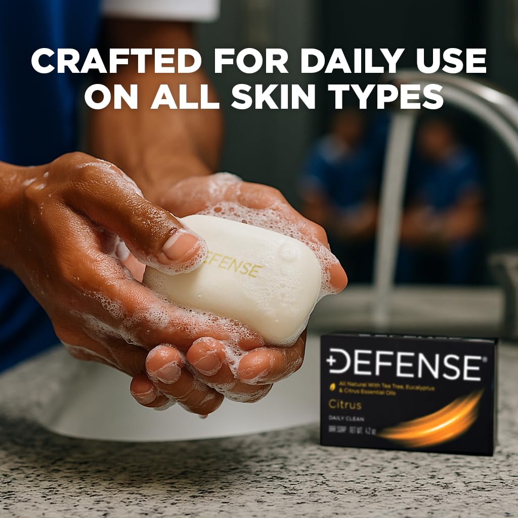 Defense Soap citrus creamy lather closeup illustrating rich foam for efficient cleaning