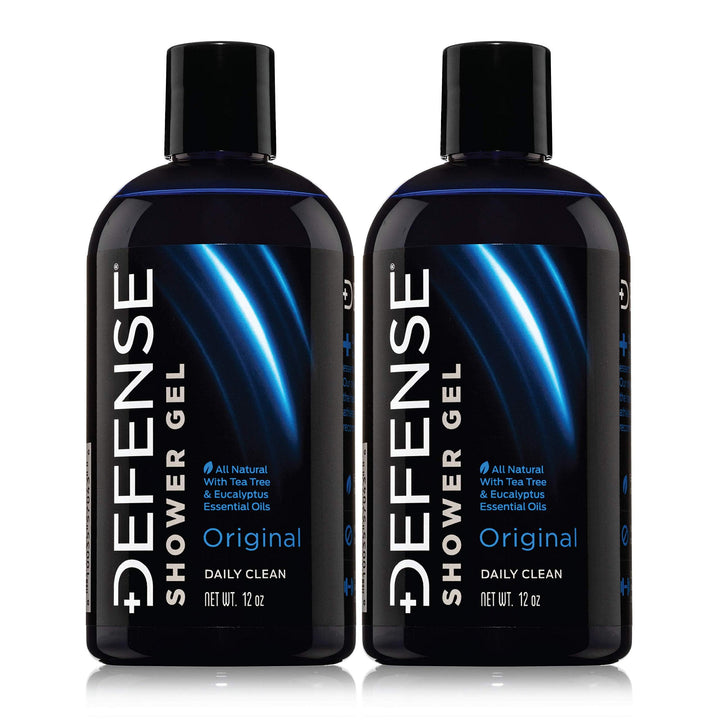 Defense Soap front bottle showing clear label and benefits