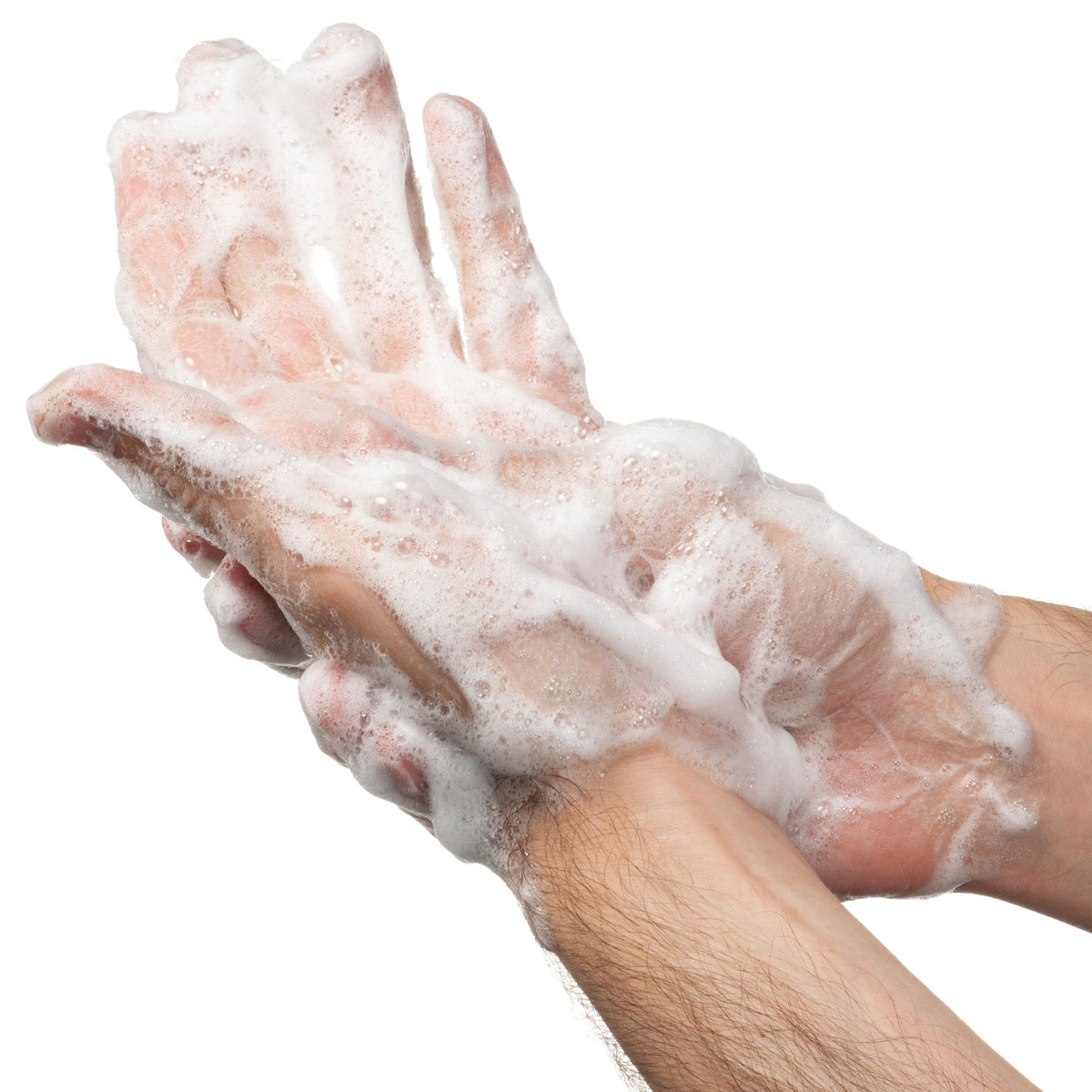 Defense Soap in a gym shower setting illustrating easy team use and reliability