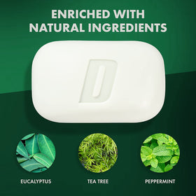 Defense Soap rich lather in hand delivering a refreshing clean