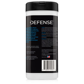 Defense Soap wipe used at campsite for quick clean-up