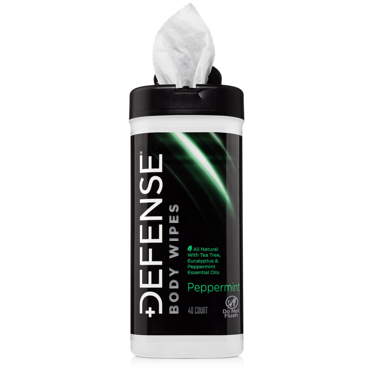 Resealable tub lid of Defense Soap wipes showing moisture retention benefit