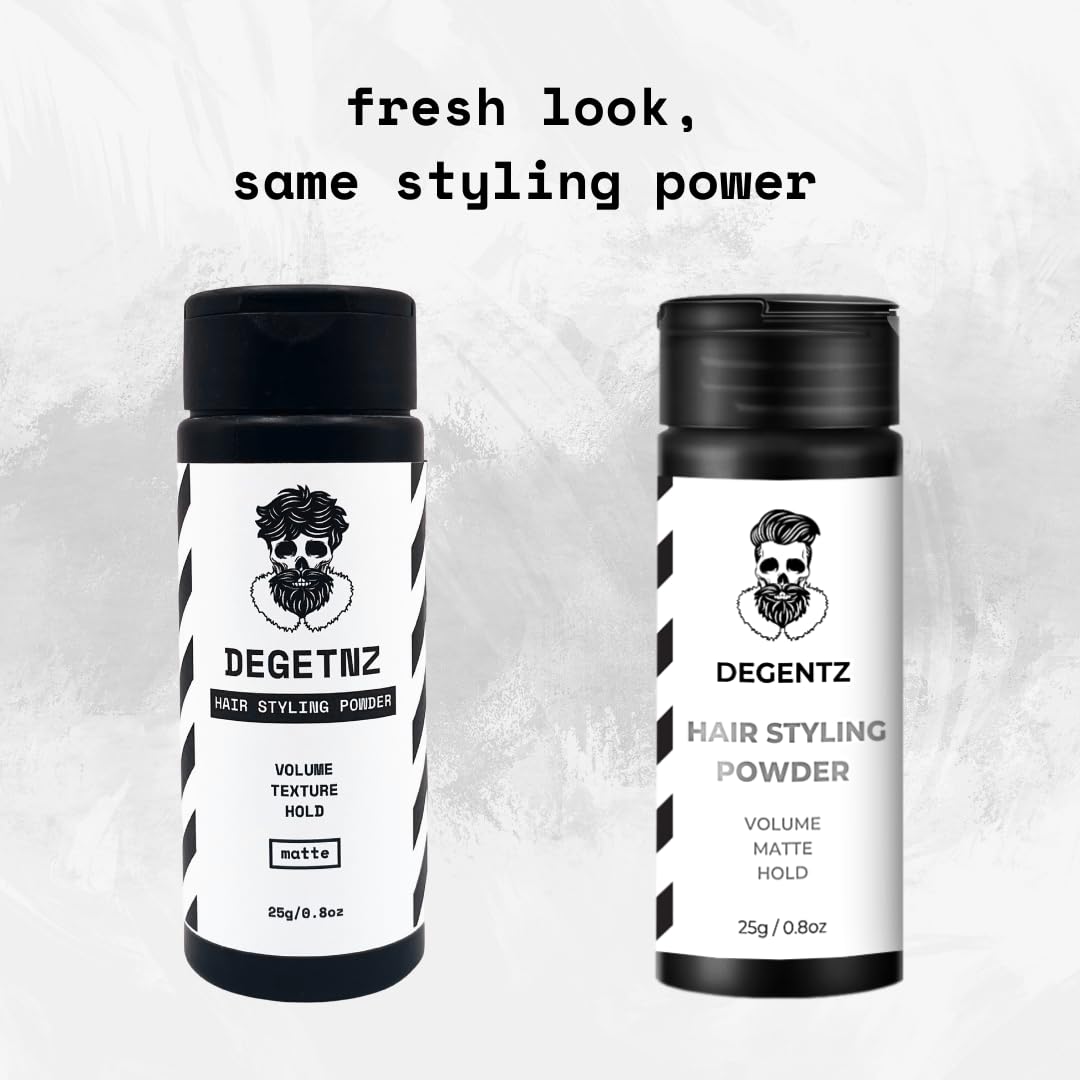 DEGENTZ application at roots demonstrating easy use and instant volume