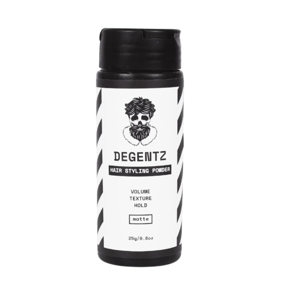 DEGENTZ powder texture close-up illustrating fine particles for lightweight lift