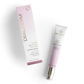 DEKLIDERM front packaging showing neck cream and benefits