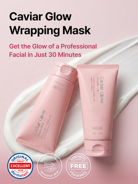 Delere open jar texture of creamy wrap mask demonstrating rich consistency