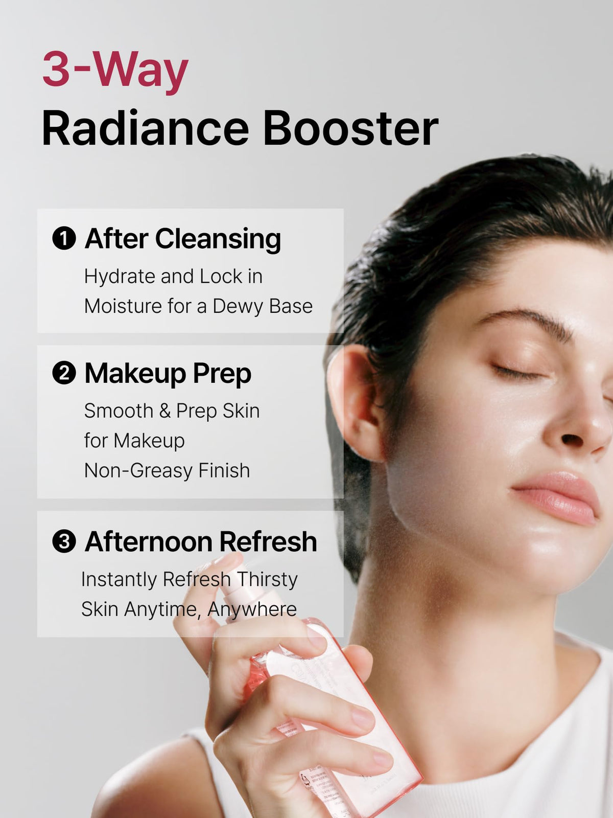 Delere bottle on vanity conveying daily skincare luxury