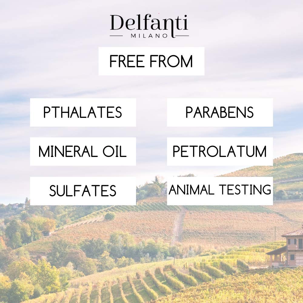 Delfanti-Milano jar on bathroom shelf in nighttime routine setting