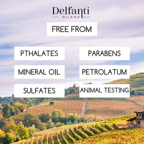 Delfanti-Milano packaging box sealed and cello-wrapped indicating purity