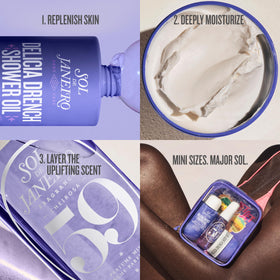 Sol de Janeiro body butter jar open showing rich texture for deep hydration
