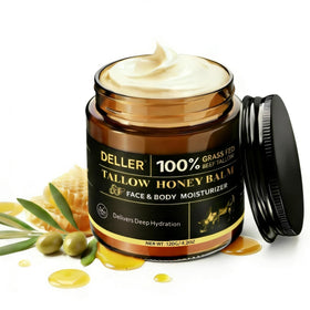 Deller front packaging tin showing label and net weight for clear identification