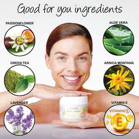 DELÚVIA cream being applied to hand illustrating fast hydration and softening effect