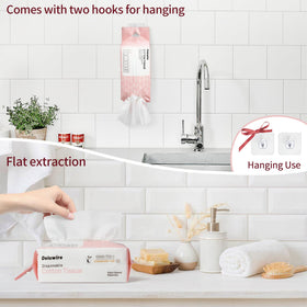 Deluwire wipe cleaning a kitchen counter quickly and lint-free