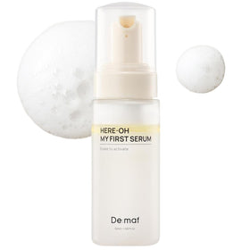 De:maf front packaging of hydrating serum showing sleek bottle and label benefit