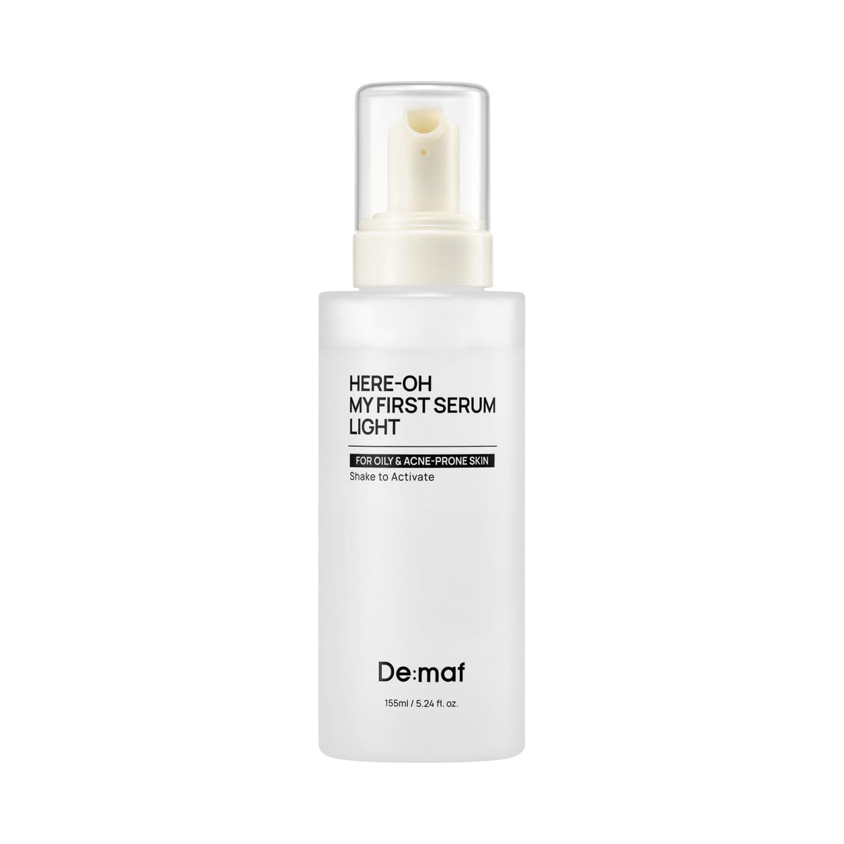 De:maf front packaging showing lightweight serum and size
