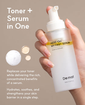 De:maf ingredients label close-up, reveals hyaluronic acid and ceramides benefits