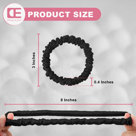 DEMAZALO view of elastic core wrapped in silk demonstrating secure, gentle hold