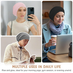DEMAZALO man wearing gray beanie outdoors for discreet coverage