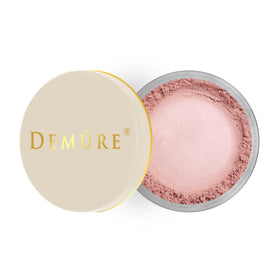 DEMÚRE application on cheek demonstrating natural, buildable pink glow