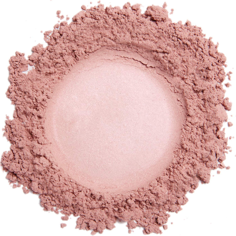 DEMÚRE front jar showing Hint of Pink blush and clean mineral formula