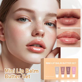 DENESTUP lip gloss pack inside a purse showing portability and on-the-go convenience