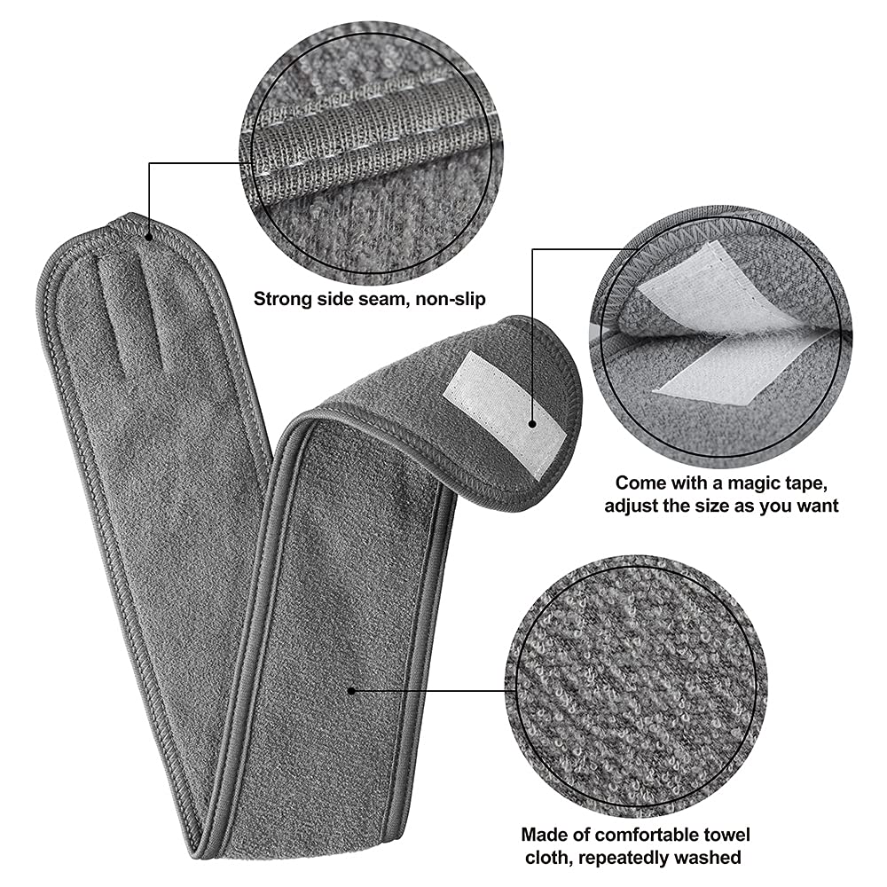 Denfany magic-tape detail illustrating adjustable fit that prevents slipping