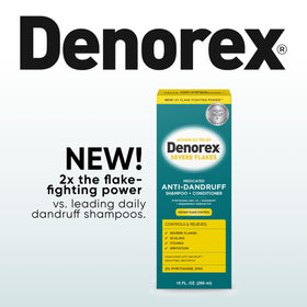 Denorex back label showing ingredients and directions for effective use