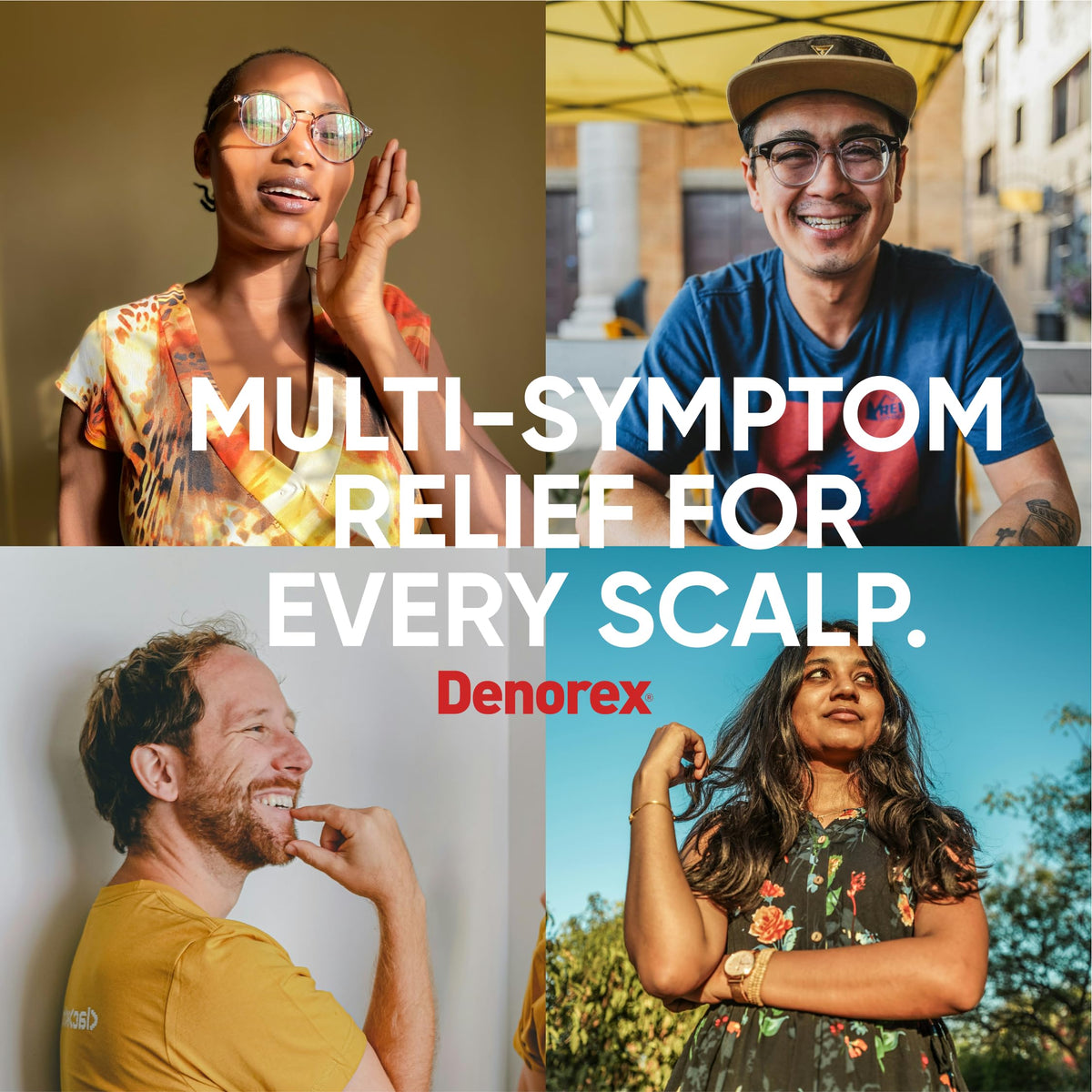 Denorex on bathroom shelf in lifestyle setting signaling everyday use